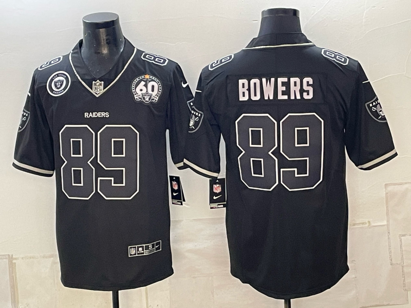 Men 2026 Oakland Raiders #89 Bowers Black Nike Limited NFL Jersey 101602->oakland raiders->NFL Jersey